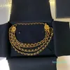 Ремни Винтажная 24-каратная золотая цепочка для женщин Готическая мода Очаровательные дизайнерские роскошные ювелирные изделия Модные