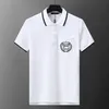 Mode Hommes T-shirts Hommes Polos Casual Luxe T-shirt Brodé Tops Tees Medusa Coton Serpent Motif Polo-shirt Col Polos Taille Asiatique M-3XL003