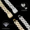 Fine Jewelry 20 Mm Sterling Sier Gold Plated Custom Moissanite Iced Out Miami Cuban Link Chain Necklace