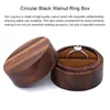 Jewelry Pouches Exquisite Craftsmanship Ring Box Vintage Wooden Storage For Proposal Engagement Handmade Rustic Valentine