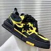 Skate Shoes Men Designer Running Shoe Chunky Platform Defender Shoe Mode präglade gummi äkta läder sneakers skor tenis y86