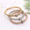 Bangle Fashion Geometric Elastic Popcorn Chain Bracelets Bangles Charm For Women Friendship Bracelet Jewelry Diy Drop Delivery Dhsqj