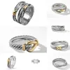Ringen ed Vrouwen Gevlochten Designer Mannen Mode-sieraden voor Cross Klassieke Koperen Ring Draad Vintage X Engagement Anniversary Gift239T