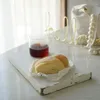 Tovagliette Tavola di legno Stile vintage Vassoio da dessert Decorazione di torta Trucco Gioielli Tappetino per tazza di caffè