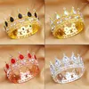 Grampos de cabelo super fofos, pequenas tiaras e coroas para meninas, festa, baile, bolo, coroa, diadema, 8cm de diâmetro, pequena tiara, joia, noiva, casamento