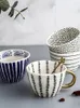 Mugs Mug Nordic Ins Creative Tea Cup Advanced American Latte Coffee Home Ceramic Beautiful Drinking