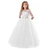 Vestidos da menina meninas adolescentes vestido verão crianças roupas festa elegante princesa longo tule bebê meninas crianças rendas cerimônia de casamento vestidos l2402