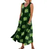 Casual jurken dames comfort St. Patrick's Day bedrukte mouwloze zakjurk streetwear damesmode esthetische kleding rok