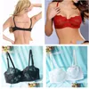 Bras Ladies Haftowe koronkowe kobiety Bra Mesh Brassiere Bralette Bielizna bieliznę Czarnoczerwony biały rozmiar A B C D 75 80 85 90 95 100 201 Dhzjy