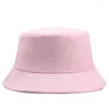 Basker klassisk sommar hink hatt män kvinnor bomull coola reversibla fiske mössor unisex våren utomhus sportfiskare bob panama