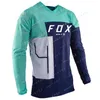 T-shirts pour hommes Mens Bat Fox VTT Jersey manches longues Downhill VTT Chemise Offroad DH Vélo Vêtements de cyclisme Camisas Ciclismo CH25