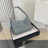 Luxurys tasarımcı çanta kadın omuz çanta kristal diamante metalik boncuklar glitter elmaslar bayan aksiller çanta crossbody bayanlar cüzdan cüzdan omuz çantaları