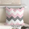 Travesseiro Padrão Geométrico Rosa Preto Branco Impressões Capa Mordern Geometria Abstrata Lombar Pilowcase Sofá Home Decor Pillowslip