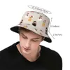 Berretto da pescatore unisex simpatico gatto in costume natalizio Hip Hop Gorros Panama cappello da pescatore per esterni antivento