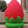 Atacado personalizado modelo de fruta brinquedo inflável morango balão de publicidade promocional com impressão base oxford à venda