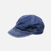 Bollmössor vintage krullad mjuk topp mössa för män korta grim jeans hat casual hip-hop baseball sol skugga fast retro denim hösten