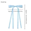 Hair Accessories 1 PC Tassel Streamer Solid Color Ribbon Bow Barrette Children's Hairpin Duckbill Clip For Girls