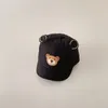 Berretti da baseball Cappello da bambino Orso Cartoon Orecchie piccole Bambini carini Berretto da baseball a tesa corta Protezione solare coreana per bambini all'aperto Sole