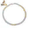 Design 18 mm 10 K Massivgold Miami Shine Brightly kubanische Gliederkette Halskette Hip Hop feiner Schmuck für Männer