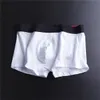 Cuecas homens boxers curtos respiráveis flexíveis e confortáveis shorts de roupa íntima sólida