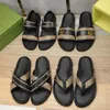 Mode Hommes Designer Sandales Lettre Imprimé Casual Sandal Kaki Noir Tongs Diapositives Mode De Luxe Célèbres Designers Hommes Pantoufles Plus La Taille