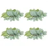 Decorative Flowers 4 Pcs Ring Rings Christmas Garland Artificial Leaf Wreath Wreaths Pe (plastic) Fake Plant The