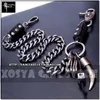 Hip hop punk horns skull metal casual wild pants chain wallet chain key chain mens waist chain DR02 240219