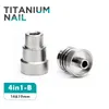 Metal Banger Domeless Titanium Nail 10mm 14mm Mannelijke Vro Joint 2/4/6 in 1 met 6 Verschillende Soorten Rook Accessoire Gratis Verzending