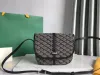 Diseñador de calidad de nivel superior Bolsa de mensajero Sobre de cuero Monedero Monedero Carteras Titular de la tarjeta Tote Classic Hombres Crossbody Hombro Bolsos negros Bolsos pequeños