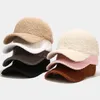Capes à balle automne d'hiver Baseball CAPE Femmes épaissis les chapeaux de laine d'agne