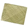 Table Mats Insulation Pads Farmhouse Placemat Placemats Seaweed Dining Decor Straw Rustic Style