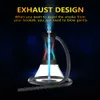 エフカオリジナルデュアル使用EタバコX1 60Wキット電子水ギセルアラビアシーシャE水ギセル交換可能なポッドLEDライトモードディスプレイディスプレイ蒸気ペン
