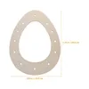 Decorative Flowers 2 Pcs Easter Wreath Rings Frame Floral Arrangement Wood Made Frames Large Base Form Rack