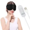 Massager USB Verwarmd Oogmasker Herbruikbare USB Zijde Stomend Oogmasker Oogmassager voor Slapen Oogwallen Anti Donkere Cirkel Patch Oogzorg