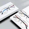Sonnenbrillen Frames 2024 Ultraleichte Titanlegierung Fashion Double Beam Gläses Marke Design großer Halbrahmen für Männer und Frauen Brille
