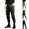 Pantalons pour hommes Jogger pour hommes Slim Fit Pantalon de survêtement Cordon Taille basse Taille élastique Harem Entraînement Streetwear Bas