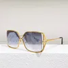 Designer oversized metal frame sunglasses for women fashion light colored decorative glasses for men high quality UV400 resistant glasses with box Z1629U