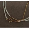 Pendentifs Lii Ji Nice Lustre 2mm Collier de perles d'eau douce Américain 14K Gold Rempli Tour de cou réglable pour la fête de mariage Usage quotidien