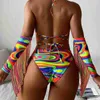 Maillots de bain pour femmes Designer Femmes Plus Taille Nouveau Bikini européen et américain Sexy Fringe Candy Couleur Bikini designerD7BR