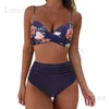 Maillots de bain pour femmes 2023 Femmes épaissie maillot de bain fendu taille haute couvrant le ventre serré sexy bikini sexy t240222