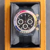 Obejrzyj Kwarc Ruch Rainbow Circle Designer Mens Watches 40 mm Montre de Luxe Na rękę