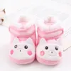 Laarzen Winter Baby Schattig Cartoon Patroon Effen Pluche Warme Sneeuwlaarzen Baby Mode Casual Zachte Zool Babyschoenen Wieg Schoenen 0-18M