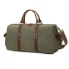 Duffelväskor Mens Canvas Duffle Bag Big Travel Overdimensionerad Weekender Overnight Vintage Stor kapacitet.