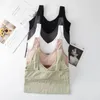 Camisoles & Tanks Summer Women Tube Camisole One-piece Sexy Shoulder Underwear Top In Bra Vest Built Cotton V-neck Off Sports Sleeveless