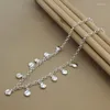 Hangers 925 Sterling Zilveren Cirkel Ronde Bean Ketting Voor Vrouwen Bruiloft Verloving Mode Charme Sieraden Geschenken