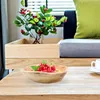 Din sets sets wortel gesneden vast houten fruitplaat kleine lade houten kommen huisbakken voor decor serveer decoratieve salad pallets