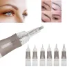 Aghi 10pcs multilisize tatuaggi usa e getta aghi sterili microblading per sopracciglia per le labbra tatuaggi semipermanent trucco da trucco forniture