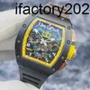 Richrsmill Watch Swiss Watch vs Factory Carbon Fiber Automatic Factory Watch RM011 날짜 기능 zxn7