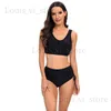 Swimwear pour femmes Couleur solide MAINTRAINE DE COUPATION TIRMÉE POUR LES FEMMES AVEC BRODE STOCHES CROSS BIKINI BIKINI SEXY SEXHINI T240222