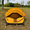 Tenda de acampamento para uma pessoa, ultraleve, compacta, saco de dormir ao ar livre, espaço maior, capa à prova d'água para caminhadas 240220